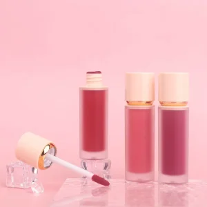 Small Batch Custom Liquid Lipstick Red Matte Shades Velvet Finish Transfer Proof & Brightening