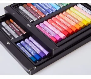 Soft 12 Colors Non-Toxic Mineral Oil Pastels Pigment for Art, Artists, Paint, Students, Paper, Board, Crafts, Drawing and Coloring