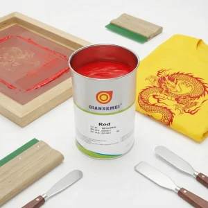 Solvent-Based Screen Printing Ink for Fabrics and Garments, Strong Adhesion, Fast Drying, High Gloss, Custom Colors