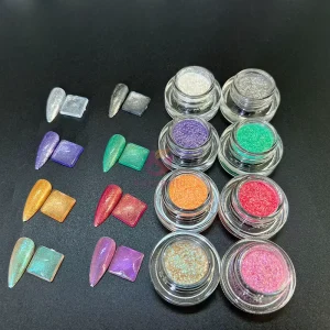 Sparkle Diamond Red Powder Mica Borosilicate Pearlescent Mica Shimmer Loose Pigments