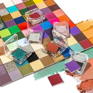 Sparkle Shimmer Single Eyeshadow Matte Duochrome Multichrome and Dustless Super Pigmented Magnetic Single Eye Shade