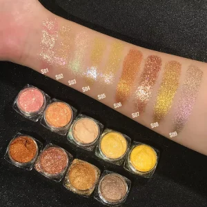 Sparkly Eye Shadow Loose Powders Aurora Fairy Cosmetics Eyes Makeup Permanent Diamond Glitter Eyeshadow Color Pigment Powder