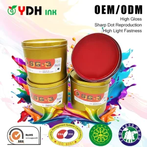 Spot Color Warmed Red Offset Printing Ink High Gloss & Intense Pigmentation for Cosmetic & Premium Brand Boxes