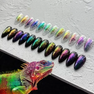 Super Bright Chameleon Car Paint Pigment Color Change Epoxy Resin Paint Color Shift Powder for Car Paint Nail Beauty