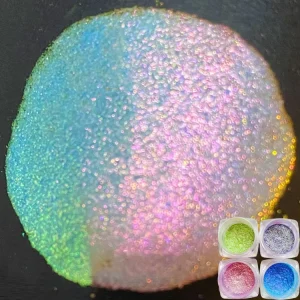 Super Chameleon Sparkling Mermaid Iridescent Color Shifting Powder Pigments for Watercolor Ink Resin