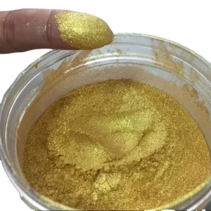 Super Metallic Sunny Gold Pearlescent Pearl Pigment Dust Powder for Furniture Wood Paint Coating