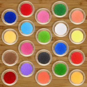 Synthetic Color Sand for Epoxy Flooring, Lightweight, Non-Dusting and Stable