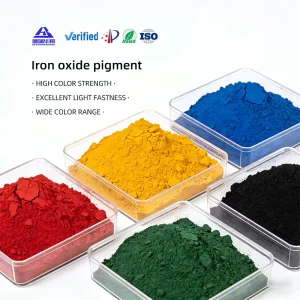 Synthetic Iron Oxide Pigment Fe2O3 Powder Industrial Grade 200 Mesh High Colorization Leather Pigments Paint Ink Plastic Pigment