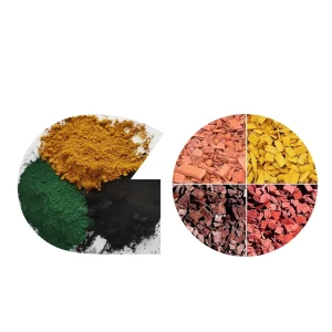 Synthetic Iron Oxide Pigment for Wood Mulch Colored