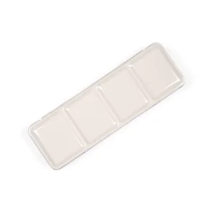 TB-MS Pastel Beige Tinplate Watercolor Box Anti-Skid Full Pan Solid Pigment Case 22*7*2 cm