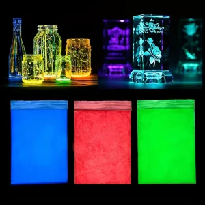 TIMESRUI Luminous Pigment Powder Glow in the Dark Powder Safe Long Lasting Epoxy Resin Dye for DIY Art Crafts & Nail and Party