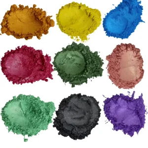 The iridescent pearlescent mica powder pigment is suitable for the cosmetics industry of makeup eyeshadow lipstick and blush