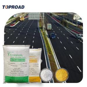 Thermoplastic Convex Road Marking Paint with 20% Premixed Glass Beads for Spray Application