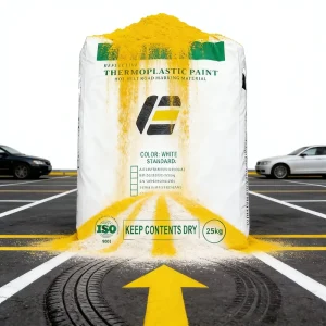 Thermoplastic Road Marking Paint with C5 Resin, Heat Application, and Reflective Pigment