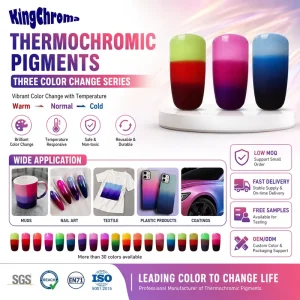 Three-Color Thermochromic Pigment Temperature-Sensitive Powder UV-Resistant RoHS