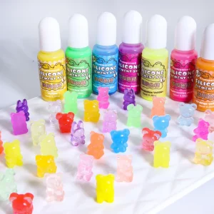 Timesrui 18 Colors High Transparency Pigment Crystal Clear Effect Silicone Dye Kit for DIY Squishy Toys Silicone Molds Crafts