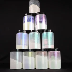 Titanium Pigment Borosilicate Mica Powder Diamond Flakes Pearl Luster Inorganic Pigment for Car Coating Wood Paint Ink Cosmetics