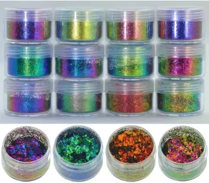 Top Sale COS Series Cosmetic Eyeshadow Makeup Chameleon Pigment Eye Shadow Dry Flakes Duochrome Eyeshadow Flake