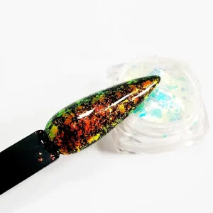 Transparent Rainbow Mirror Chrome Chameleon Aurora Pigment Powder Nail Art