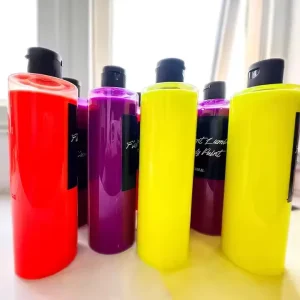 UV Light Party Fluorescent Painting Theme Birthday Party Theme for Celebrations Holidays Party Paints