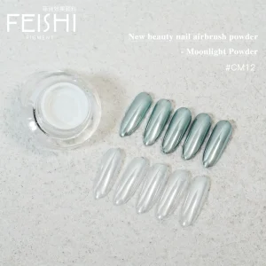 Ultra fine Moonlight Mirror Shiny Nail Glitter Powder Contains Aurora Chrome Pigment for Nail Art Decoration
