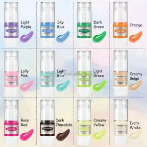 Upgrade Packaging Taba Silicone Pigment Paint 12 Color Paste for Squishy Making Kit and Mold Paint