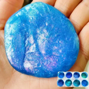 Vegan Non-Toxic Blue Chameleon Eco-Friendly Solvent-Resistant Mica Pigments for Watercolor DIY Slime Epoxy Resin