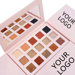 Vegan Pressed Eyeshadow Palette Waterproof Matte Glitter Shimmer