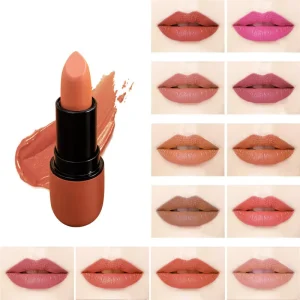 Velvet Matte Lipstick Nourishing Waterproof Long Lasting Rich Pigment 12 Shades