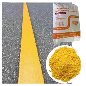 Venezuela Popular Type Road Paint 20% Mixed Glass Beads Thermoplastic Reflective White Yellow Environmental Friendly Road