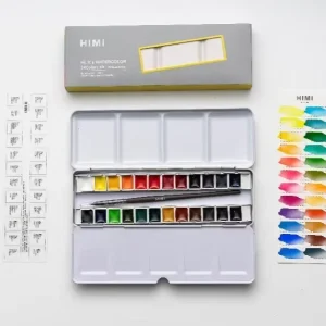 Washable Non-Toxic 2ml 24-Color Watercolor Paint Set