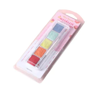 Water Activated Paint Palette Food Grade Metallic Edible Luster Dust Palette for Baking
