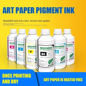Water-Based Art Paper Pigment Ink for Label and Inkjet Printing