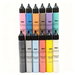 Water-Based Candle Paint for DIY 3D Candle Decoration, Smokeless Odorless Graffiti Painting