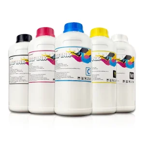 Water Based DTF Printing Ink 1000ml CMYK White Pigment Ink for Heat Transfer Film Printer L805 L1800 DTF Ink for Textile T shirt