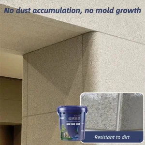 Water-Based Weather-Resistant Scratch-Resistant Exterior Water-in-Sand Coating with 6D Stone Texture for Villa
