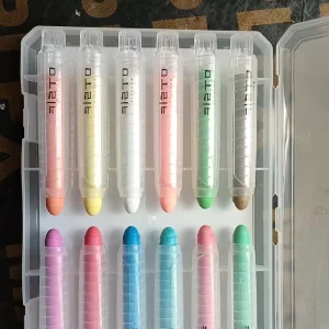 Water Soluble Dustless Chalk Colored Washable Colorful Kids Chalkboard Drawing Writing Educational Tool Graffiti WSChalk