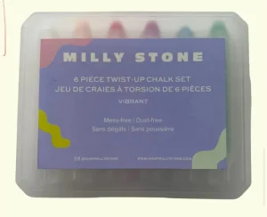 Water-Soluble Dustless Washable Colored Chalk for Kids’ Chalkboards