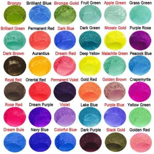 Water- and Oil-Based Pigment, 25 Colors, for Soap and Toy Design
