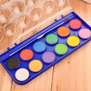 Watercolor Brush with 12 Watercolor Pencils