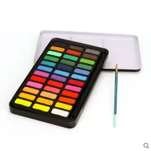 Watercolor Paint Pigment Set With Water Brush Watercolor Book Brush Marker Pen for Painting