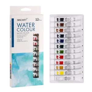 Watercolor Paint Set with 12 ml Tubes for Art Supplies