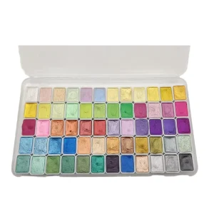 Watercolor Paint With Glitter Effect Chrome Color Pigment Acrylic Paints Powder