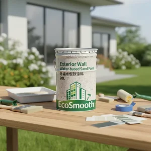 Waterproof Alkali-Resistant Exterior Wall Water-Based Sand Paint 0.70MPa Bonding Strength 15% Stain-Resistance Coating