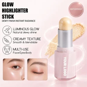 Waterproof Shimmer Cream Highlighter Stick for Face and Body