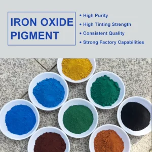 Weather Resistant Iron Oxide Pigment for Outdoor Tactile Paving and Concrete Floor Tiles
