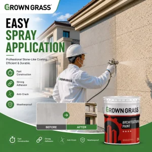 Weather-Resistant Waterproof Acrylic Exterior Wall Paint Matte Liquid Coating for Building Facades
