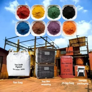 Weatherable Iron Oxide Pigment Raw Material for Exterior Wall Paint and Building Construction RoHS