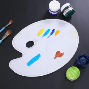White DIY Student Painting Palette