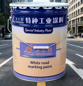White Epoxy Reflective Road Marking Paint for Spray Application, 25 kg